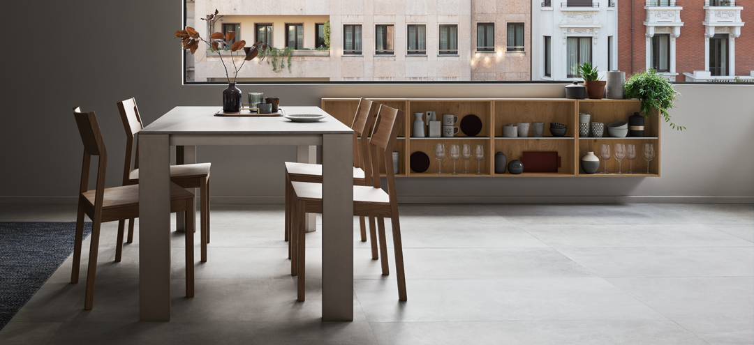 Tables et chaises: ensemble table et chaise de cuisine moderne