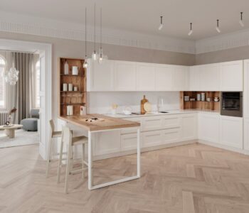 Cuisine Armonia Veneta Cucine blanc et bois
