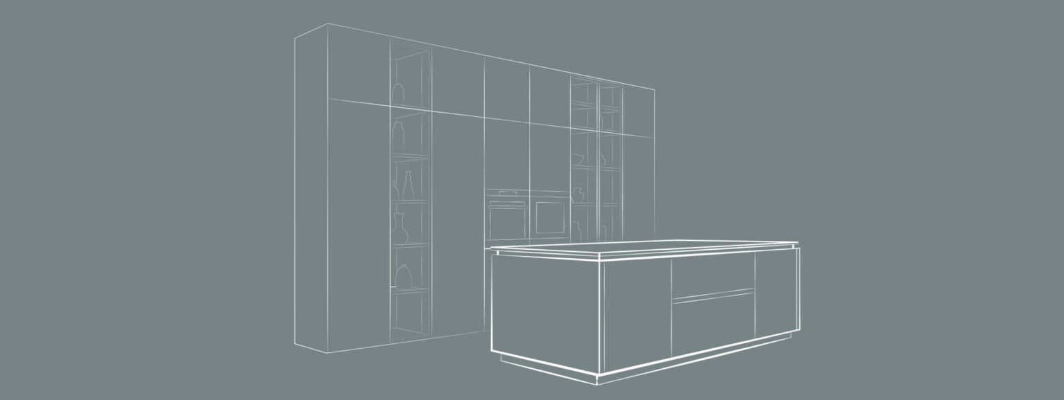 Cuisine linéaire 3 mètres sur mesure | Veneta Cucine