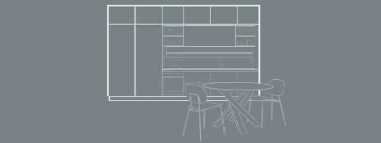 Cuisine linéaire 3 mètres sur mesure | Veneta Cucine